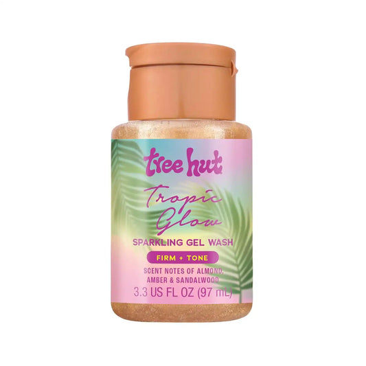 Tree Hut Mini Tropic Glow Foaming Body Wash, Travel Size, 3.3 Fl Oz