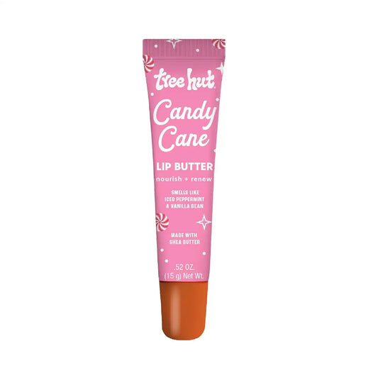 Tree Hut Moisturizing Candy Cane Lip Butter, Limited Edition Holiday, 0.52 Fl Oz