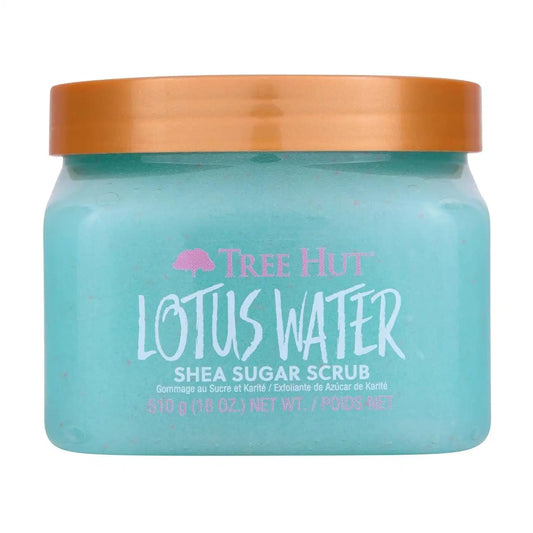 Tree Hut Lotus Water Body Scrub, Exfoliating Sugar Scrub, Vegan, 18 Oz