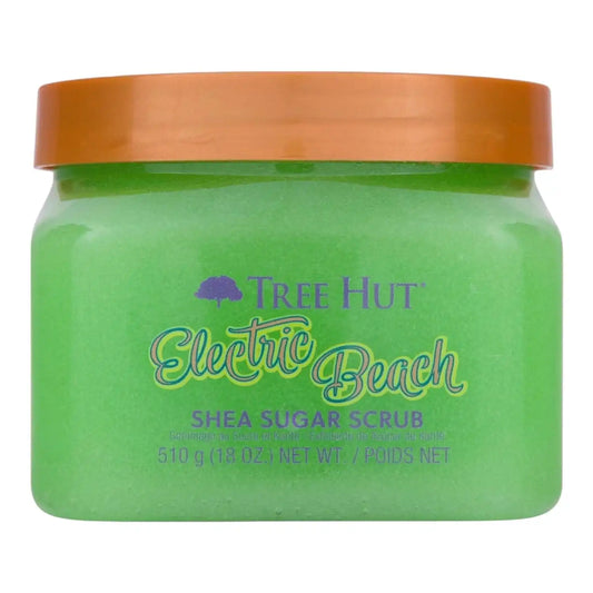 Tree Hut Electric Beach Body Scrub, Exfoliating Sugar Scrub, Vegan, 18 Oz