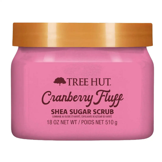 Tree Hut Cranberry Fluff Body Scrub, Limited Holiday Edition,18 Oz