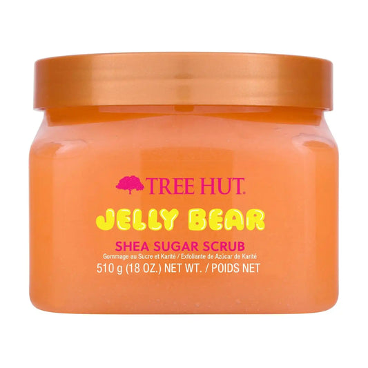 Tree Hut Jelly Bear Body Scrub, Exfoliating Sugar Scrub, Vegan, 18 Oz